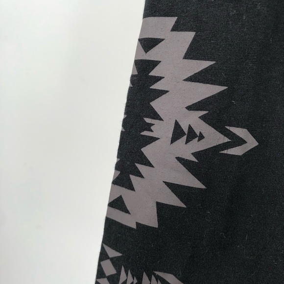 VICTORIA'S SECRET PINK Leggings Side Print Aztec Black Stretch Pant XS Legging - Picture 4 of 7